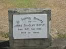 
James Douglas BOYLE
31 May 1933 aged 32

Sherwood (Anglican) Cemetery, Brisbane

