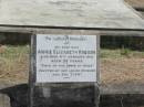 
Annie Elizabeth ROBSON
4 Jan 1931 aged 39
(erected by her husband and son Llew)

Sherwood (Anglican) Cemetery, Brisbane

