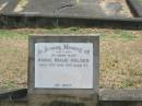Annie Maud HOLDEN
13 May 1931 aged 47
Sherwood (Anglican) Cemetery, Brisbane