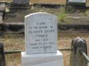 Gladys Daisy TONKS
17 Feb 1903 aged 4 yrs
Sherwood (Anglican) Cemetery, Brisbane