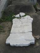 
Arthur R PRATTEN
22 Feb 1904
aged 6 yrs and 5 months

Sherwood (Anglican) Cemetery, Brisbane

