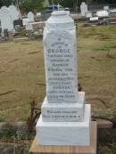 George husband of Hannah R DONALDSON at Corinda 30 Apr 1900 aged 48  Sherwood (Anglican) Cemetery, Brisbane  