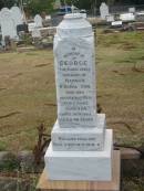 
George
husband of Hannah R DONALDSON
at Corinda
30 Apr 1900
aged 48

Sherwood (Anglican) Cemetery, Brisbane

