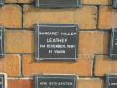 Margaret Halley LEATHER
2 Dec 1991
91 yrs
Sherwood (Anglican) Cemetery, Brisbane