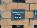 John William Frederick HOLDEN
30-9-1993
86 yrs
Sherwood (Anglican) Cemetery, Brisbane
