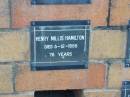 Henry Millis HAMILTON
5-12-1955
76 yrs
Sherwood (Anglican) Cemetery, Brisbane