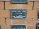
Joseph James LYONS
7-12-1974
74 yrs

Sherwood (Anglican) Cemetery, Brisbane
