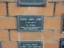 Joseph James LYONS
7-12-1974
74 yrs
Sherwood (Anglican) Cemetery, Brisbane