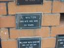 
L WILTON
16 Nov 1974
83 yrs

Sherwood (Anglican) Cemetery, Brisbane
