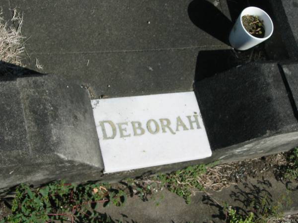 Deborah  | Anglican Cemetery, Sherwood.  |   |   | 