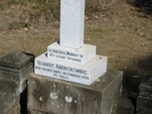 Robert Abercrombie 18th March 1939  | Anglican Cemetery, Sherwood.  |   |   | 