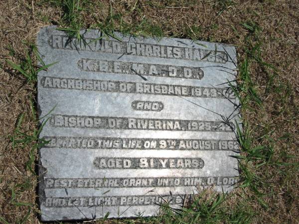 Reginald Charles Halse  | 9 Aug 1962  aged 81  |   | Sherwood (Anglican) Cemetery, Brisbane  | 