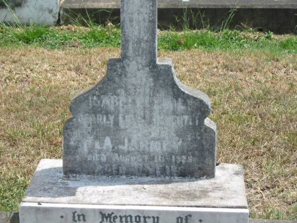 Baby ---  | Pearly ---  | --- and A. Jarmey  | Died Aug 10 1925  |   | Sherwood (Anglican) Cemetery, Brisbane  |   | 