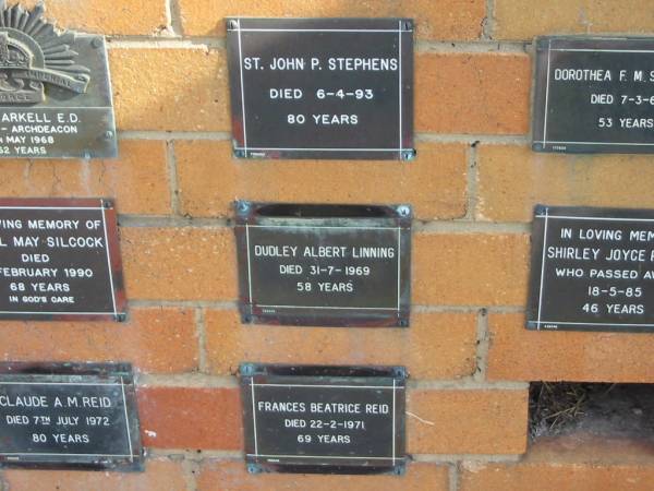 Dudley Albert LINNING  | 31-7-1969  | 58 yrs  |   | Sherwood (Anglican) Cemetery, Brisbane  | 