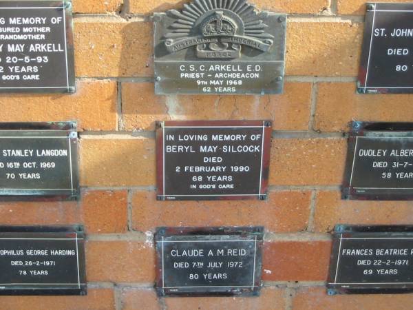 Beryl May SILCOCK  | 2 Feb 1990  | 68 yrs  |   | Sherwood (Anglican) Cemetery, Brisbane  | 