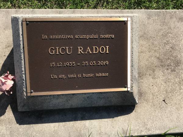 Gicu RADOI  | b: 15 Dec 1935  | d: 25 Mar 2019  |   | Sherwood (Anglican) Cemetery, Brisbane  |   | 