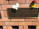 Robyn Anne ALLEN (nee COLEGRAVE)
b: 5 Aug 1956
d: 9 Jun 2016
daughter
Jessica Holly ALLEN
b: 14 Feb 1987
d: 21 Jan 2005
Sherwood (Anglican) Cemetery, Brisbane