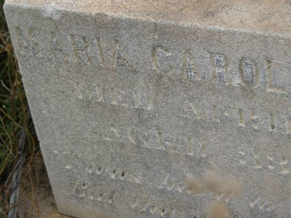 Maria Caroline HARTWIG,  | died 20 April 1923 aged 33 years;  | Silverleigh Lutheran cemetery, Rosalie Shire  | 