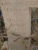 Annie Estel BEUTEL, died 24 March 1905 aged 14 months; Silverleigh Lutheran cemetery, Rosalie Shire 