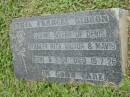 Frances GIBBON, sister of Denis, Stanley, Rita, Victor & Mavis, born 6-3-24 died 19-7-26; Slacks Creek St Mark's Anglican cemetery, Daisy Hill, Logan City 