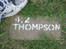 THOMPSON;
Slacks Creek St Marks Anglican cemetery, Daisy Hill, Logan City