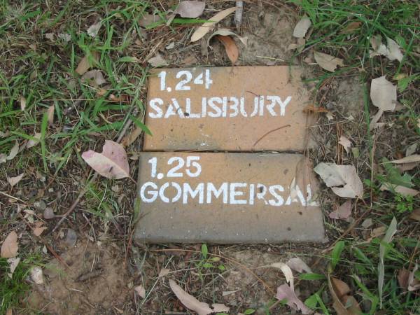 SALISBURY;  | GOMMERSAL;  | Slacks Creek St Mark's Anglican cemetery, Daisy Hill, Logan City  | 
