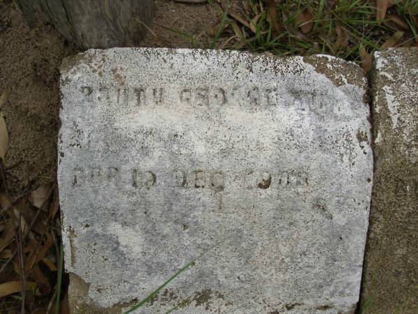 RAUTH? George ???,  | bur 19 Dec 1903;  | LAMBERT? John,  | bur 29-8-1910 aged 87 years;  | South Isis cemetery, Childers, Bundaberg Region  | 