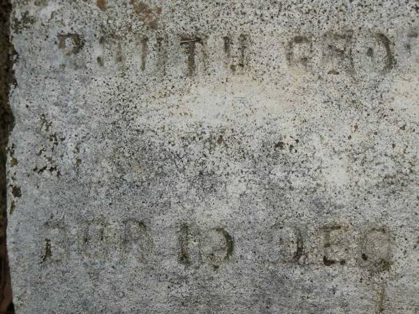 RAUTH? George ???,  | bur 19 Dec 1903;  | LAMBERT? John,  | bur 29-8-1910 aged 87 years;  | South Isis cemetery, Childers, Bundaberg Region  | 