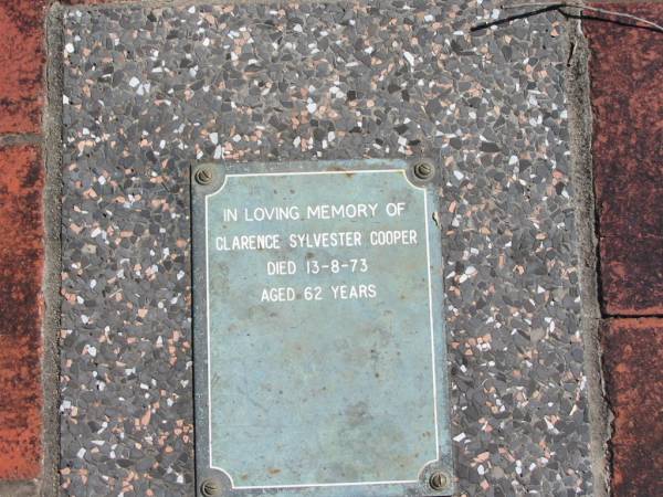 Clarence Sylvester COOPER  | 13-8-73  | aged 62  |   | St Margarets Anglican memorial garden, Sandgate, Brisbane  |   | 