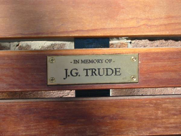 J G Trude  |   | St Thomas' Anglican, Toowong, Brisbane  |   | 