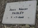 James Robert PAIDLEY 7 Jul 2005 Stone Quarry Cemetery, Jeebropilly, Ipswich 