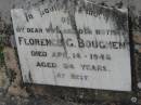Florence G BOUGHEN 14 Apr 1946, aged 64 Stone Quarry Cemetery, Jeebropilly, Ipswich 