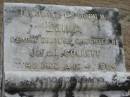 
Leila (COLLETT)
daughter of J F and L COLLETT
4 Aug 1904, aged 17
Stone Quarry Cemetery, Jeebropilly, Ipswich
