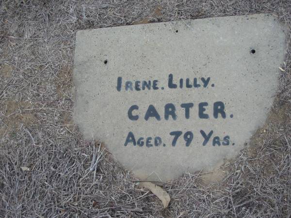 Irene Lilly CARTER  | aged 79  | Stone Quarry Cemetery, Jeebropilly, Ipswich  | 