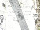 Sarah GILLESPIE, wife of James GILLESPIE, died 13 July 1907 aged 51 years; Swan Creek Anglican cemetery, Warwick Shire 