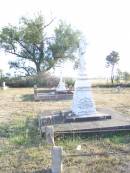 George Josiah FREE, husband, died 20 July 1909 aged 36 years; Emily Ada FREE, wife mother grandmother, died 26 Nov 1953 aged 76 years; erected by son Vernon; Donald Downie FREE, son of Myrtle & Vernon FREE, brother of Ken, grandson of Emily & George FREE, died 18 Aug 1956 aged 26 years, buried at Warwick cemetery; Swan Creek Anglican cemetery, Warwick Shire Swan Creek Anglican cemetery, Warwick Shire 