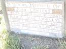 John LAWLESS, died 29-9-1928 aged 40 years; Maria Jane LAWLESS, died 26-11-1966 aged 74 years; Armstrong John LAWLESS, died 9-3-1921 aged 12 days; Swan Creek Anglican cemetery, Warwick Shire 