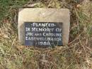 
Joe & Caroline Eastwell MAUCH,
1986;
Swanfels Pioneers Memorial Park, Warwick Shire 
