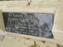 
James (Leo) DOLAN,
of Des-a-Lee Currumbin Valley,
born 25-7-1927,
died 4-7-1998;
Tallebudgera Catholic cemetery, City of Gold Coast
