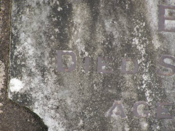 Caroline Alice BROWN,  | died 13 July 1915 aged 5 years;  | Henry James BROWN,  | died 22 Sept 1924 aged 19 years;  | Tallebudgera Presbyterian cemetery, City of Gold Coast  | 