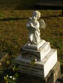 
John Stanley SCHUSTER,
aged 4 months;
Tallebudgera Presbyterian cemetery, City of Gold Coast
