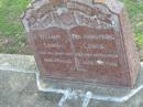 
Eva Armstrong LEWIS
d: 25 Oct 1964, aged 77
William LEWIS
d: 21 Jun 1987, aged 85
Tamrookum All Saints church cemetery, Beaudesert 

