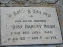 
Louisa Harley NOON
26 Jun 1946, aged 95 years 5 months
Tamrookum All Saints church cemetery, Beaudesert 
