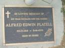 
Alfred Edwin PLATELL
b: 22 Mar 1913, d: 3 Nov 1996
Tamrookum All Saints church cemetery, Beaudesert
