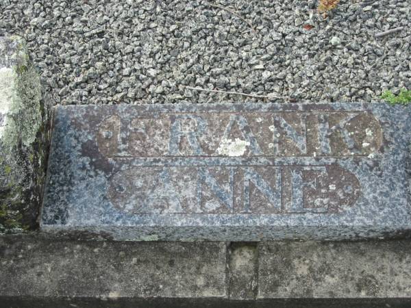 Frank SALISBURY  | 3 Jul 1957, aged 73  | Anne (SALISBURY)  | 8 Jun 1981, aged 83  |   | Tamrookum All Saints church cemetery, Beaudesert  | 