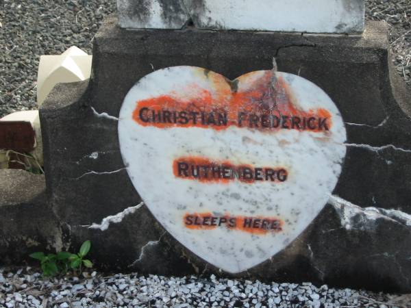 Christian Frederick RUTHENBERG  | Tarampa Baptist Cemetery, Esk Shire  | 