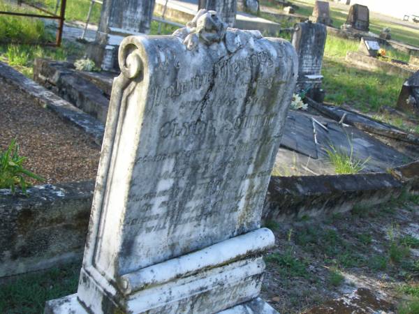 Clyde SMITH,  | son,  | accidentally killed 24 June 1927 aged 35 years;  | Tea Gardens cemetery, Great Lakes, New South Wales  | 