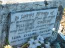 
William CROESE,
husband father,
died 21 Dec 1935 aged 44 years;
Lena Eveline CROESE,
mother,
died 7 Sept 1983 aged 87 years;
Tea Gardens cemetery, Great Lakes, New South Wales
