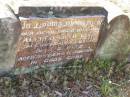 
Alfred Loyd COOK,
son brother,
accidentally killed 2 Dec 1972 aged 10 years 11 months;
Tea Gardens cemetery, Great Lakes, New South Wales
