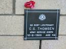 C.G. THOMSEN
16 Jun 1965
aged 46
The Gap Uniting Church, Brisbane